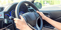  hands on steering wheel